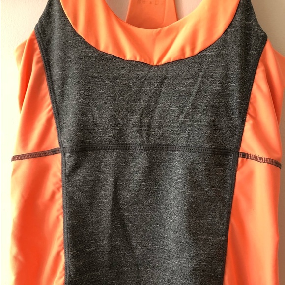 Vogo Orange and Gray Workout Top - Picture 2 of 5